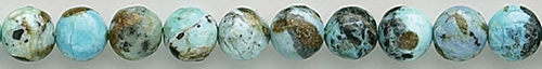Design 8239: blue, black, brown blue opal beads