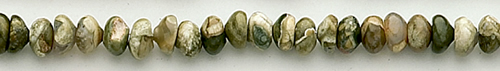 Design 8250: green, brown jasper beads