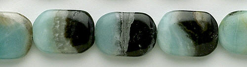 Design 8265: blue, black amazonite beads