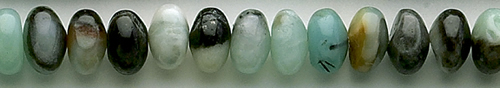 Design 8271: black,blue amazonite beads