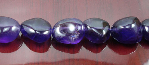 Design 8290: purple amethyst nuggets beads
