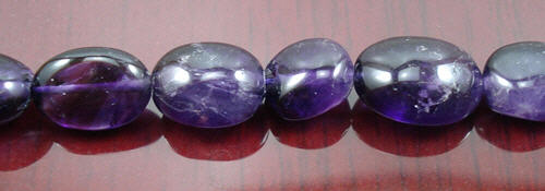Design 8296: purple amethyst oval beads