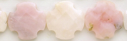Design 8368: pink opal square beads
