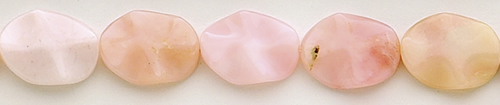 Design 8371: pink opal oval beads
