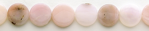 Design 8374: pink, black opal coin beads