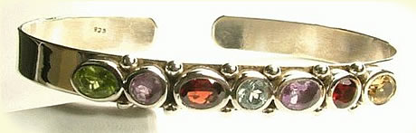 Design 1006: multi-color multi-stone bracelets