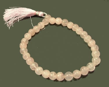 Design 1243: pink rose quartz stretch bracelets