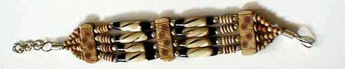 Design 375: brown bone bracelets