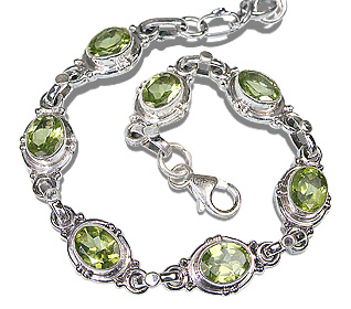 Design 488: green peridot bracelets