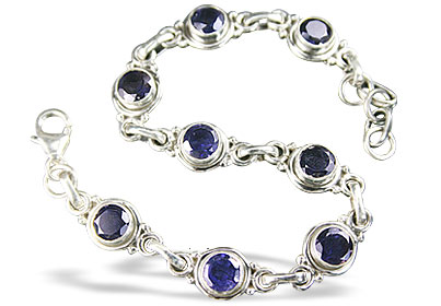 Design 490: blue iolite contemporary bracelets