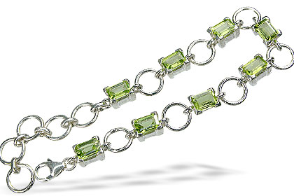 Design 506: green peridot bracelets