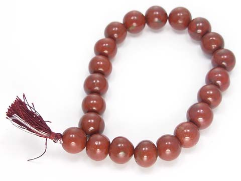 Design 5083: red jasper stretch bracelets