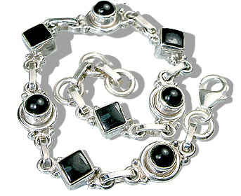 Design 513: black onyx art-deco bracelets