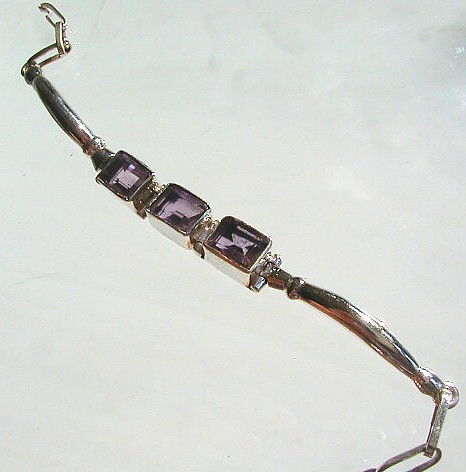 Design 518: purple amethyst bracelets
