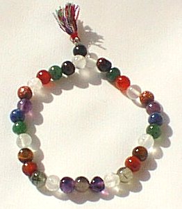 Design 582: multi-color multi-stone stretch bracelets