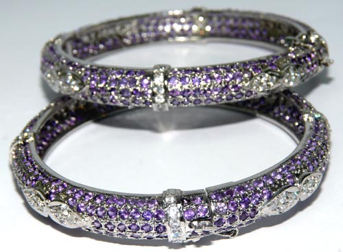 Design 7512: Purple amethyst bracelets