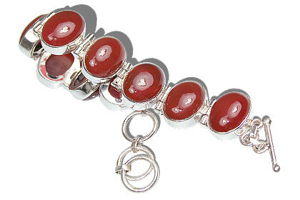 Design 7661: red carnelian bracelets