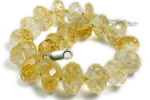 Design 7722: yellow citrine bracelets