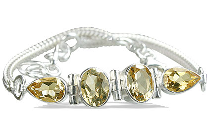 Design 785: yellow citrine bracelets