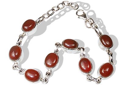 Design 789: orange,red carnelian bracelets