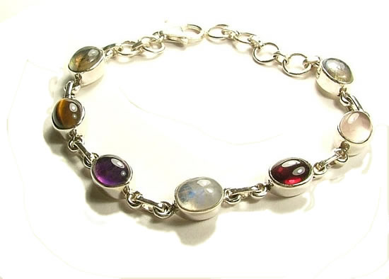 Design 792: white multi-stone bracelets