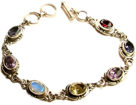 Design 794: multi-color multi-stone bracelets