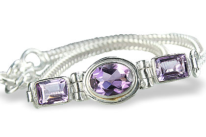 Design 797: purple amethyst selected bracelets