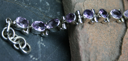 Design 8112: purple amethyst bracelets