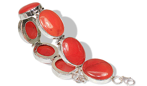 Design 8116: red carnelian bracelets