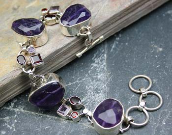 Design 8138: purple amethyst bracelets