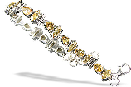 Design 829: yellow citrine bracelets