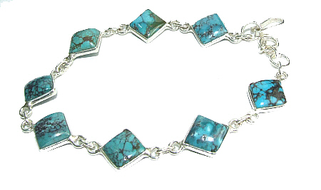 Design 8911: blue turquoise bracelets