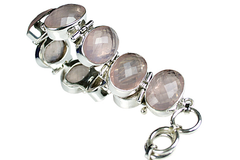 Design 8998: pink rose quartz bracelets