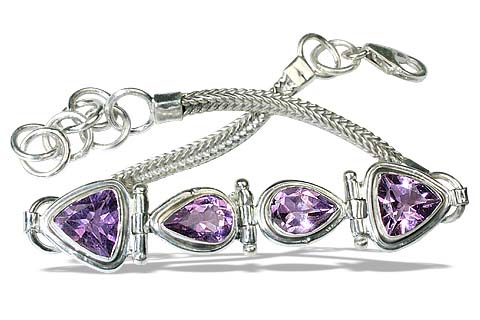 Design 903: purple amethyst drop bracelets
