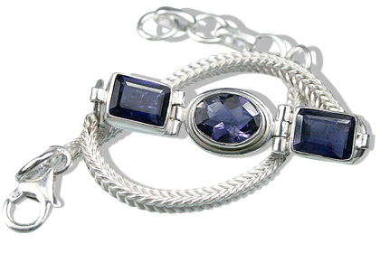 Design 9110: blue iolite bracelets