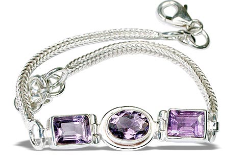 Design 9132: purple amethyst bracelets