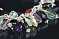 1473: blue,green,multi-color multi-stone  art-deco bracelets