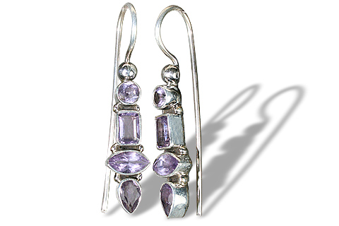 Design 1000: purple amethyst earrings