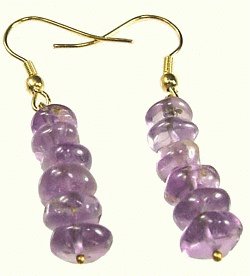 Design 1032: purple amethyst earrings