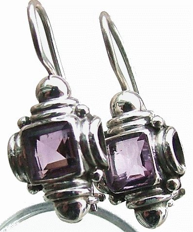 Design 1054: purple amethyst selected earrings