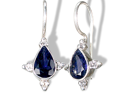 Design 1058: blue iolite drop earrings
