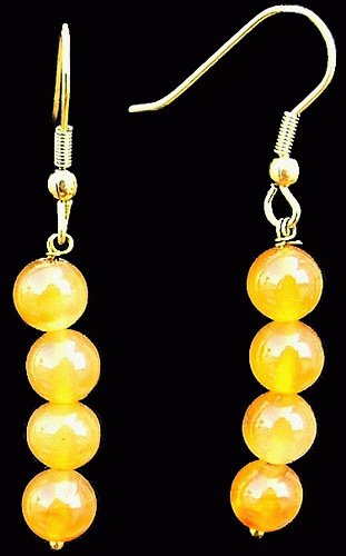 Design 1082: yellow aventurine earrings