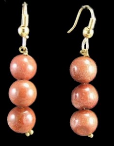 Design 1387: brown jasper earrings