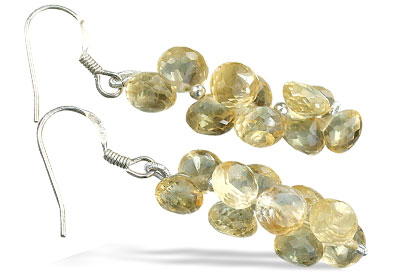 Design 14063: yellow citrine earrings