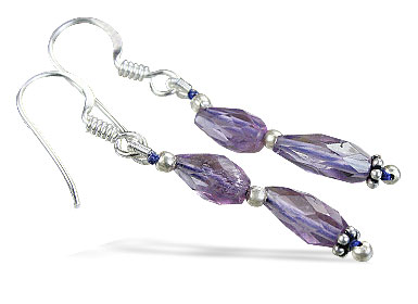 Design 14075: purple amethyst earrings