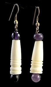 Design 1439: purple amethyst earrings