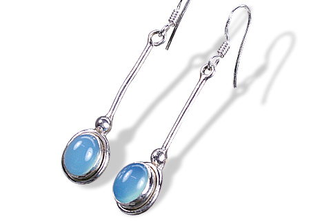 Design 1585: blue onyx earrings