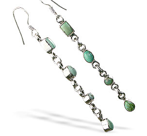 Design 1600: blue turquoise american-southwest earrings