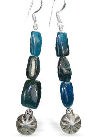 Design 16127: blue apatite earrings