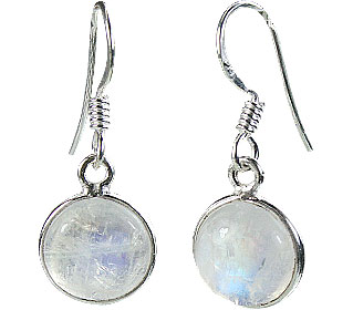 Design 16154: white moonstone earrings